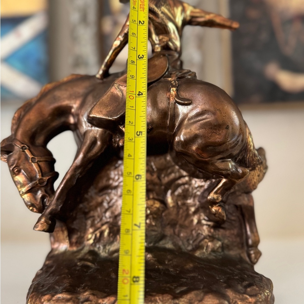 Gladys Brown Edwards Dodge Bronco Buster Cowboy Bookend 1947 –‎ As Is - Picture 14 of 14